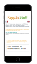 Formulaire de scan QR code KeepZeStuff 